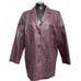 Roaman’s Genuine Leather Jacket Coat Women’s 16W Purple Lined Floral Long Sleeve