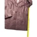 Roaman’s Genuine Leather Jacket Coat Women’s 16W Purple Lined Floral Long Sleeve