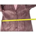 Roaman’s Genuine Leather Jacket Coat Women’s 16W Purple Lined Floral Long Sleeve