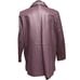 Roaman’s Genuine Leather Jacket Coat Women’s 16W Purple Lined Floral Long Sleeve