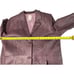 Roaman’s Genuine Leather Jacket Coat Women’s 16W Purple Lined Floral Long Sleeve