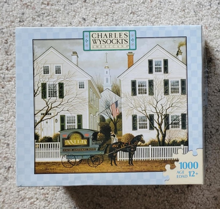 Charles Wysocki 2007 MB 1000 pc puzzle "JACOB AMHERST DOVE" - Complete