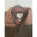 Vintage LL Bean Olive Green Nylon Jacket Plaid Flannel Full Zip Men's Size XXL