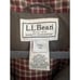 Vintage LL Bean Olive Green Nylon Jacket Plaid Flannel Full Zip Men's Size XXL