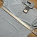 G/Fore Rib Gusset Tech Pique Golf Polo Mens Small Blue Stretch Shirt G4MF23K308