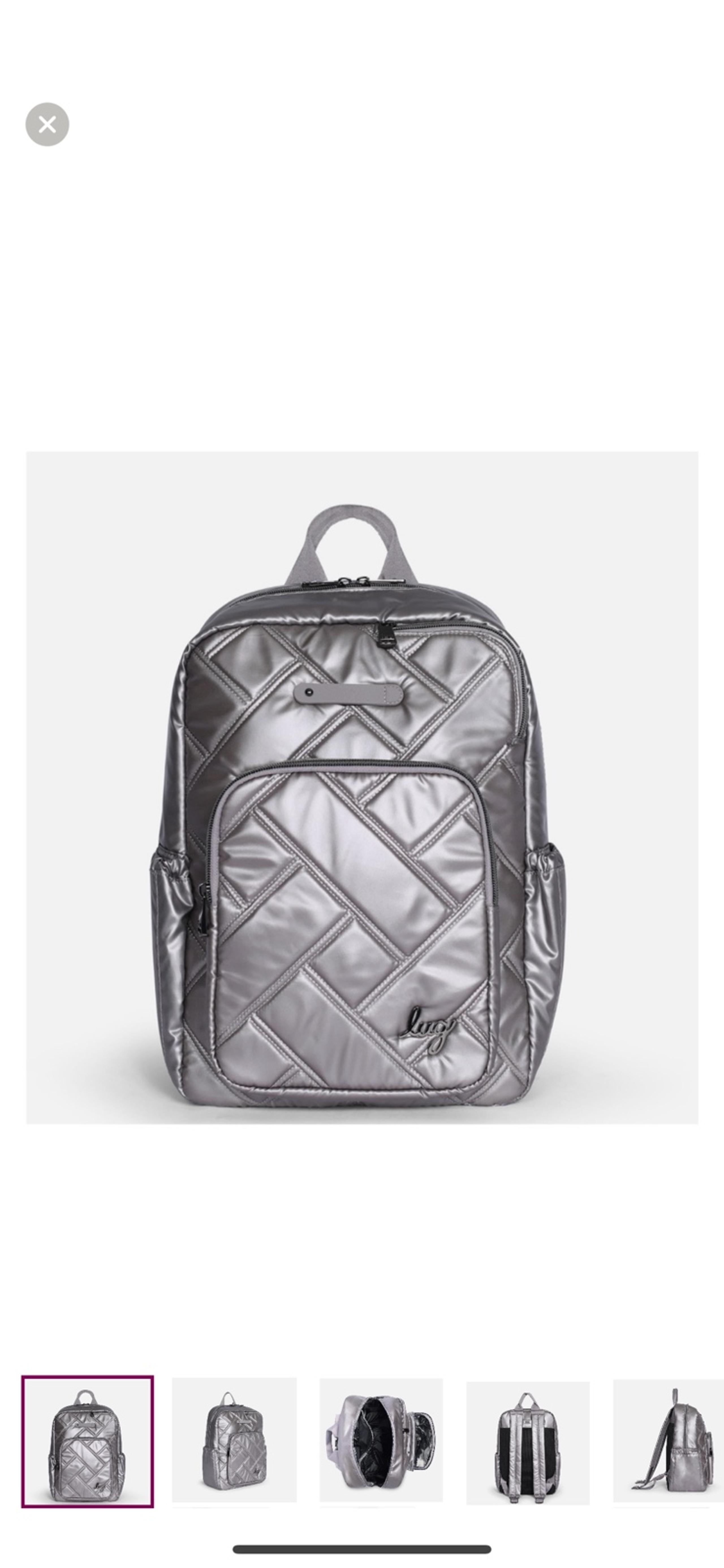 NWT: LUG Roadster Backpack - Metallic Pearl