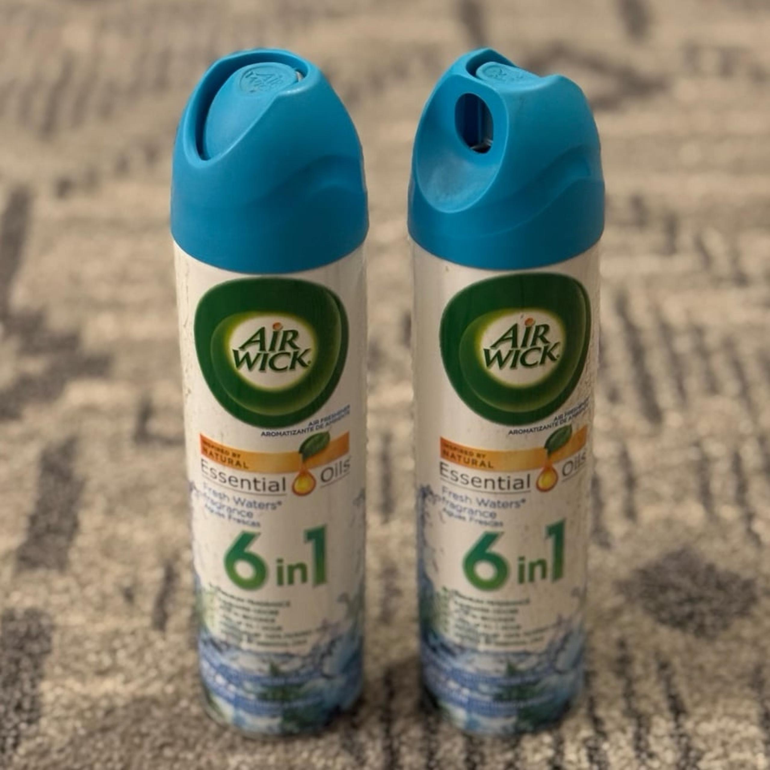 2 Cans of Air Wick “Fresh Waters” 6 in 1 Air Freshener Spray: NEW