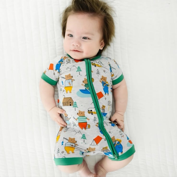 Little Sleepies Papa Bear Shorty 12-18m NIB