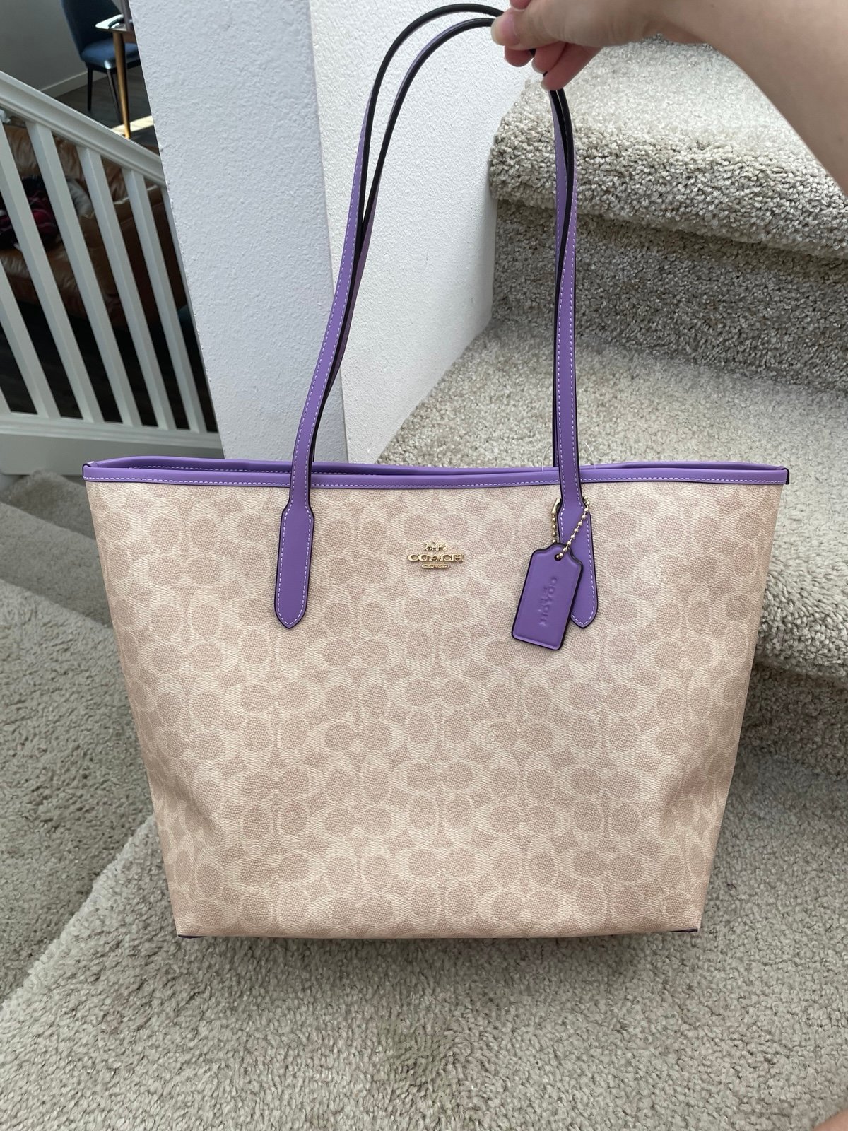 Coach City Tote Bag In Signature Canvas CV976