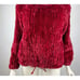 Sonia Rykiel Paris Red dyed Knitted Rex Rabbit Pullover Sweater Women *Flaw