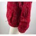 Sonia Rykiel Paris Red dyed Knitted Rex Rabbit Pullover Sweater Women *Flaw