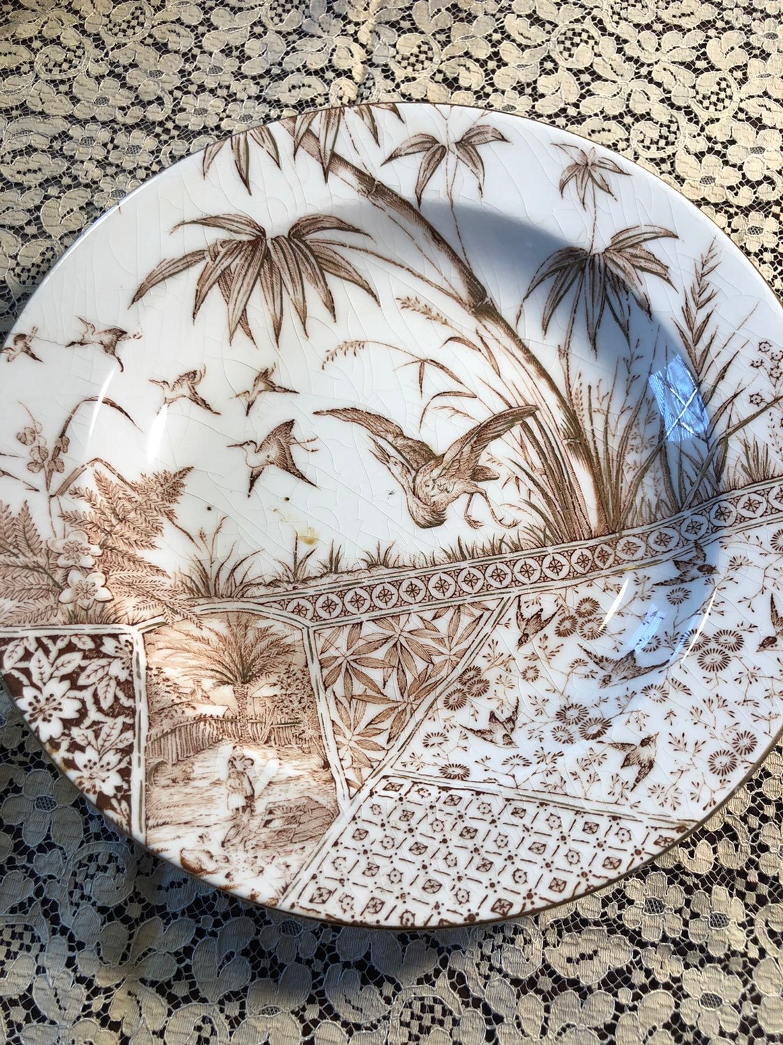 aque porcelain deep dish plate 9 1/4 inc