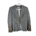 Veronica Beard Bronley Dickey Jacket Blazer Grey Plaid Career Office Womens 14