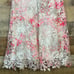 Elie Tahari Kaisa White Pink Crochet Floral Lace Sleeveless Dress Size 12