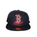 New Era Boston Red Sox Dual Logo 59FIFTY Fitted Hat Cap Size 7 3/4