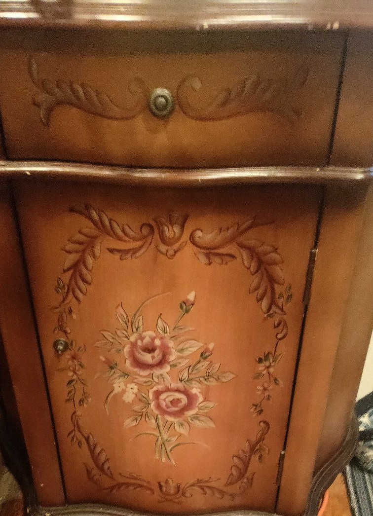 Antique hand painted cabinet