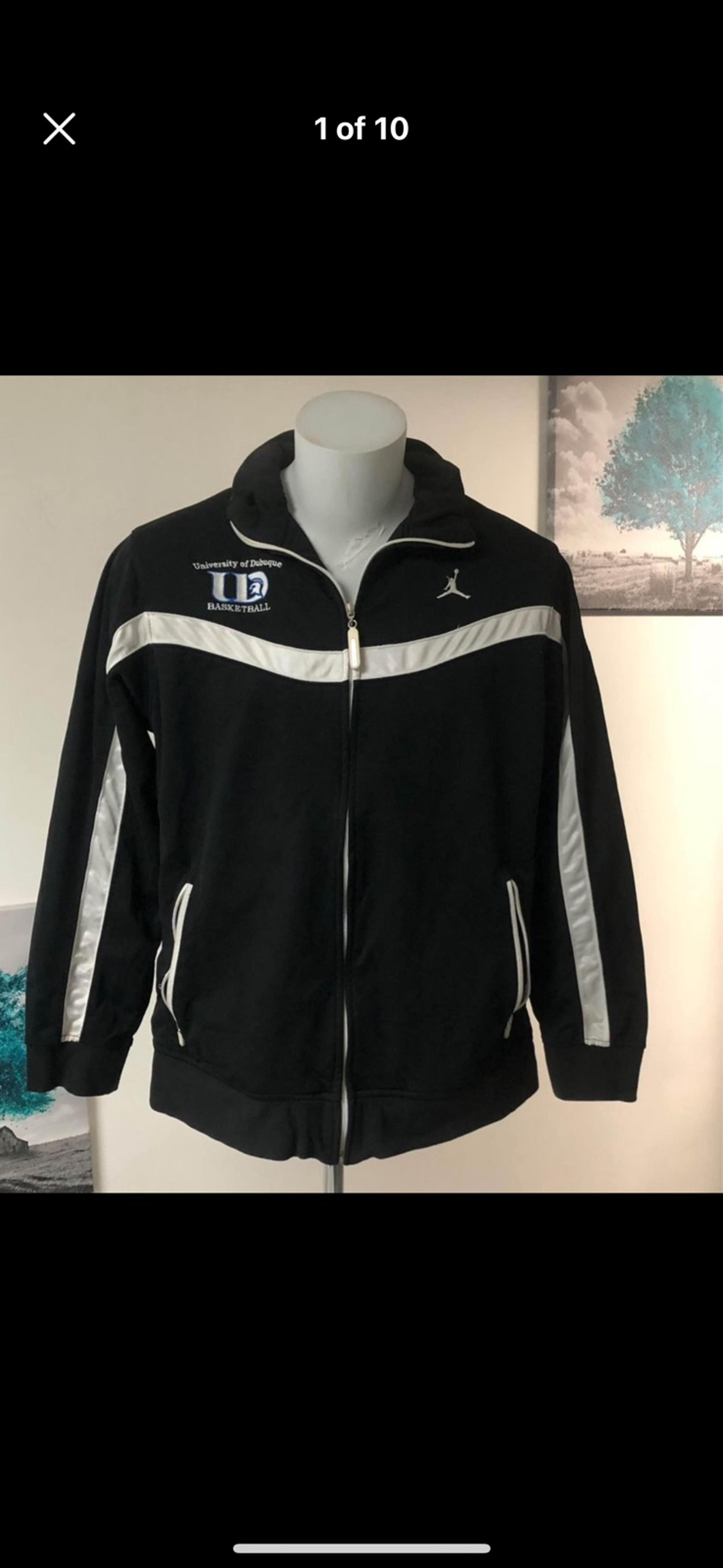 Jordan Full Zip Jacket Mens Size Medium  See pics - bussines logo / bit stretche