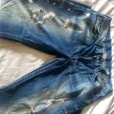 Distressed Ripped True Religion Jeans