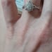 1/4TCW NATURAL DIAMOND DOUBLE HALO ENGAGEMENT RING
