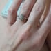 1/4TCW NATURAL DIAMOND DOUBLE HALO ENGAGEMENT RING