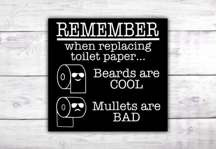 Replacing Toilet Paper Bathroom Sign