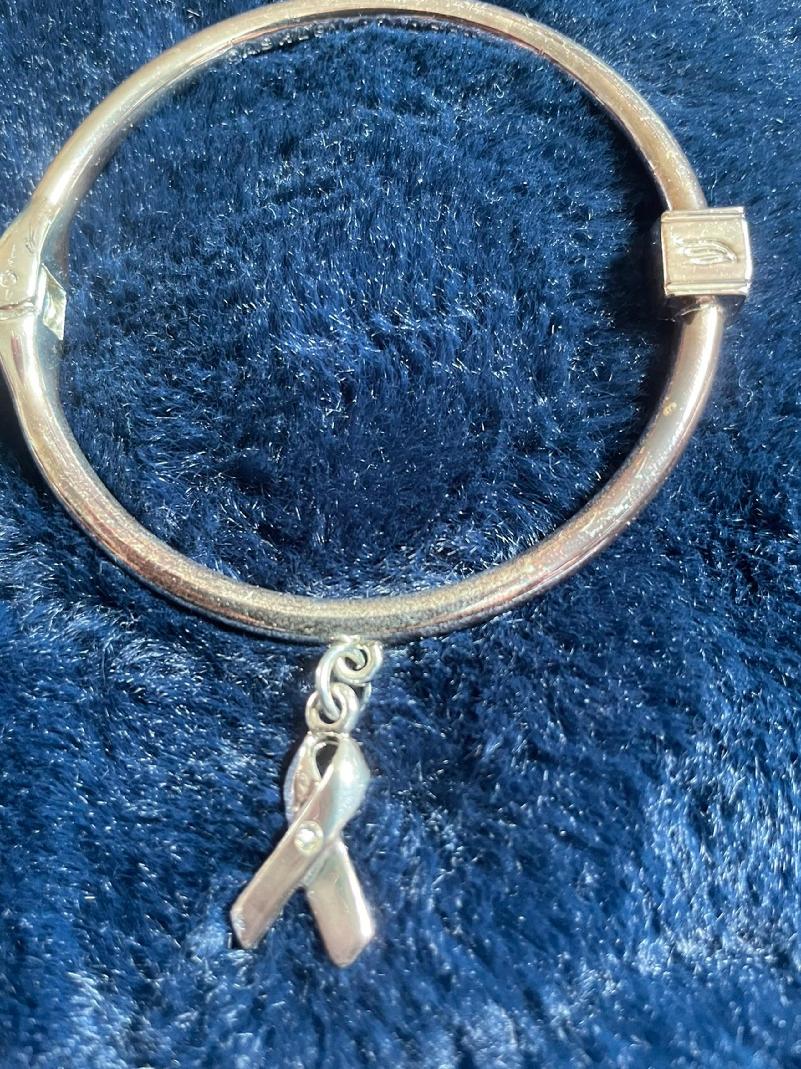bracelet with ribbon charm - Ashley Bridget
