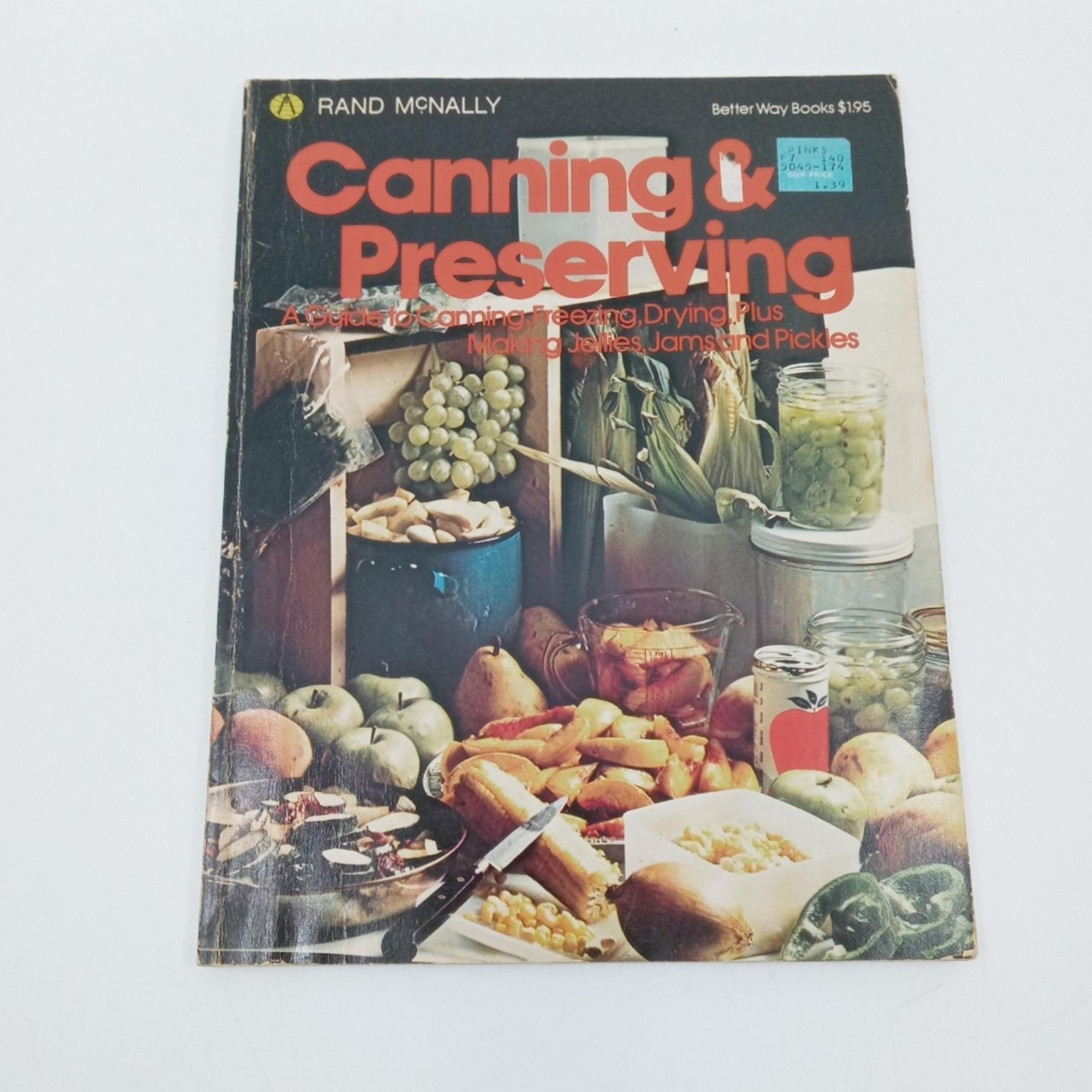 Canning & Preserving, Homesteading Book Rand McNally Vintage