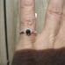 .25ct SPARKLING NATURAL BLUE DIAMOND RING SOLITAIRE,w/CE RTIFICATE,sz5 resizeabl
