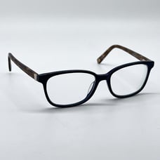 Liz Claiborne L631 OFX8 Eyeglass Frames Full Wayfarer Navy Blue Brown 52-16-135