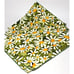 Vintage MCM Green Daisy Flower Power Cloth Napkin Set of 6 1960's 1970's 16 x16