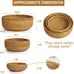 Wicker Woven Fruit Baskets For Bread Vegetable Bowl Food Storage Organizing