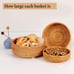 Wicker Woven Fruit Baskets For Bread Vegetable Bowl Food Storage Organizing