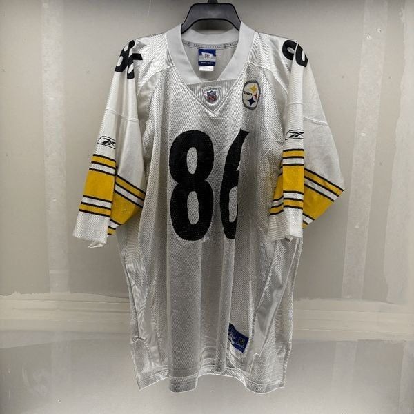Pittsburgh Steelers Hines Ward 86 White Vintage Reebok On Field Jersey Men's 2XL
