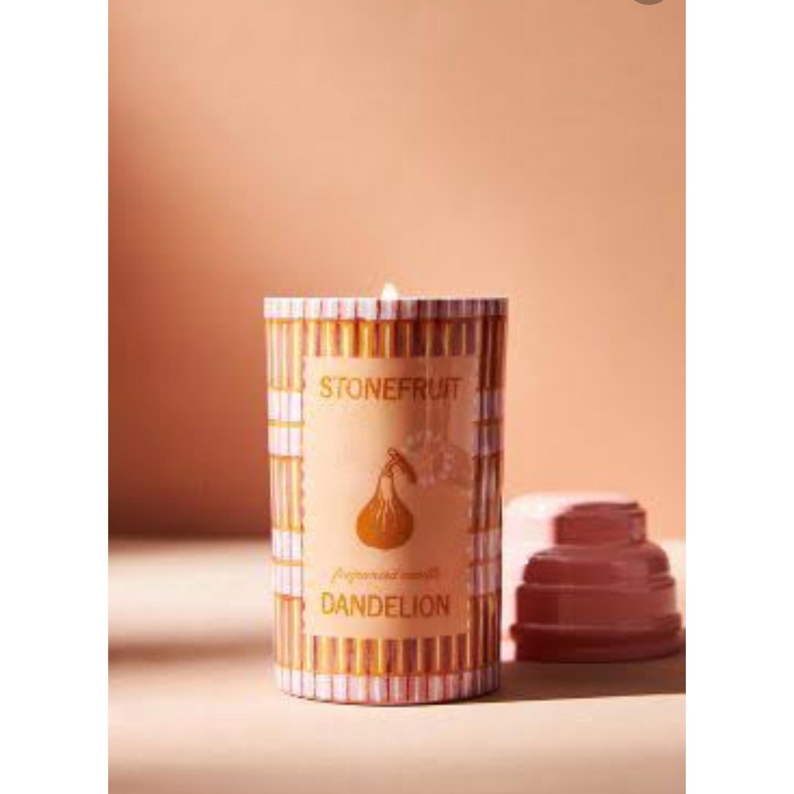 NWT Sold Out Anthropologie Foodie Tin Candle in Stonefruit Dandelion