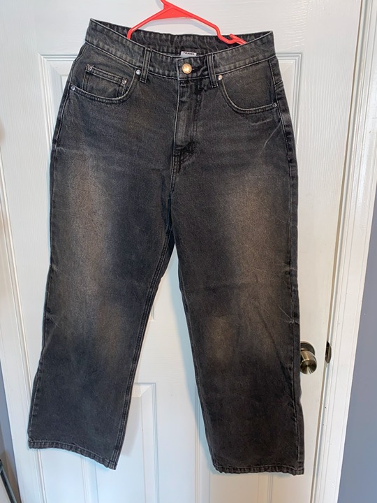 TRAVEL BLACK DOMINGO WASHED DENIM PANTS SOUTH KOREA