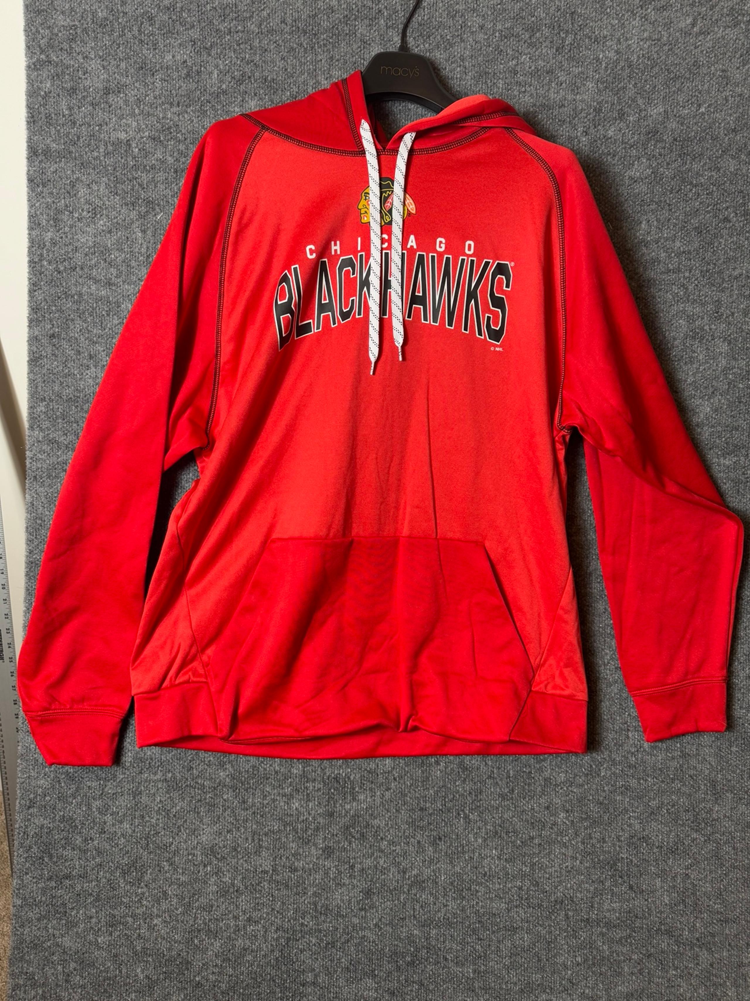 Chicago Blackhawks Red Pullover Hoodie - Size Extra Large (XL)