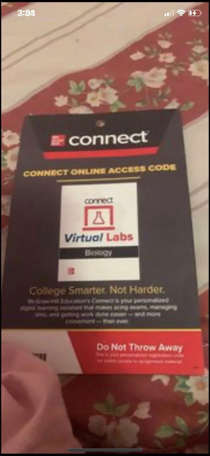 Virtual labs access code