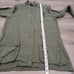 Artisan NY Linen Utility Jacket Green Zip up Sz S Safari Grunge Army