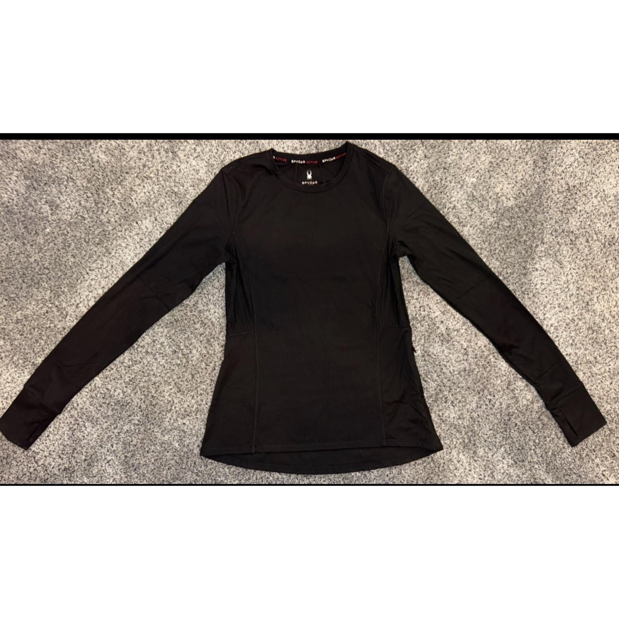 Black Spyder Active Long Sleeve Performance Top - Size Small NWOT