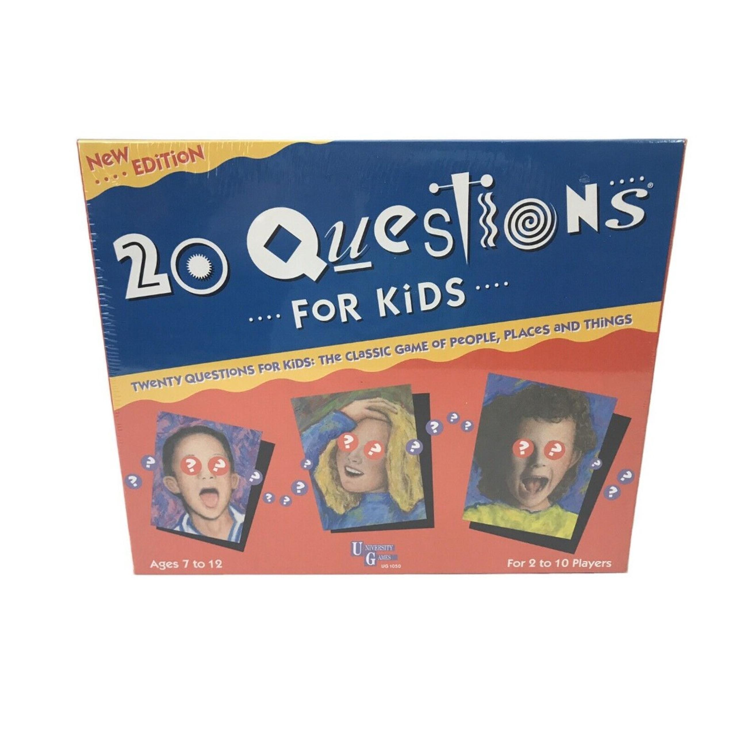 20 Questions For Kids Board Game  2-10 Players University Game NEW Ages 7-12 VTG