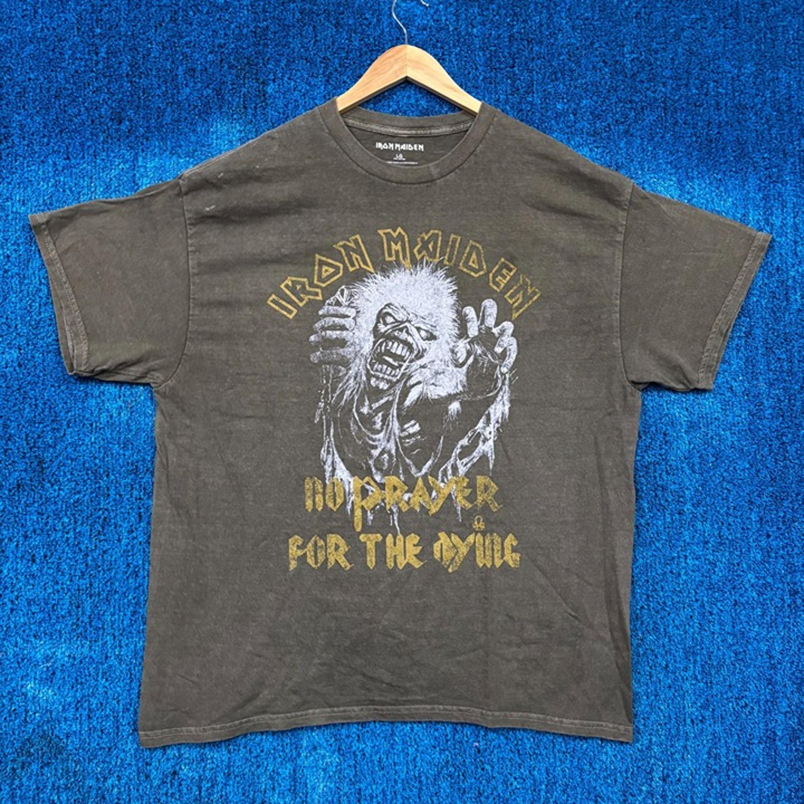 Iron Maiden No Prayer for the Dying Heavy Metal Band Tee L