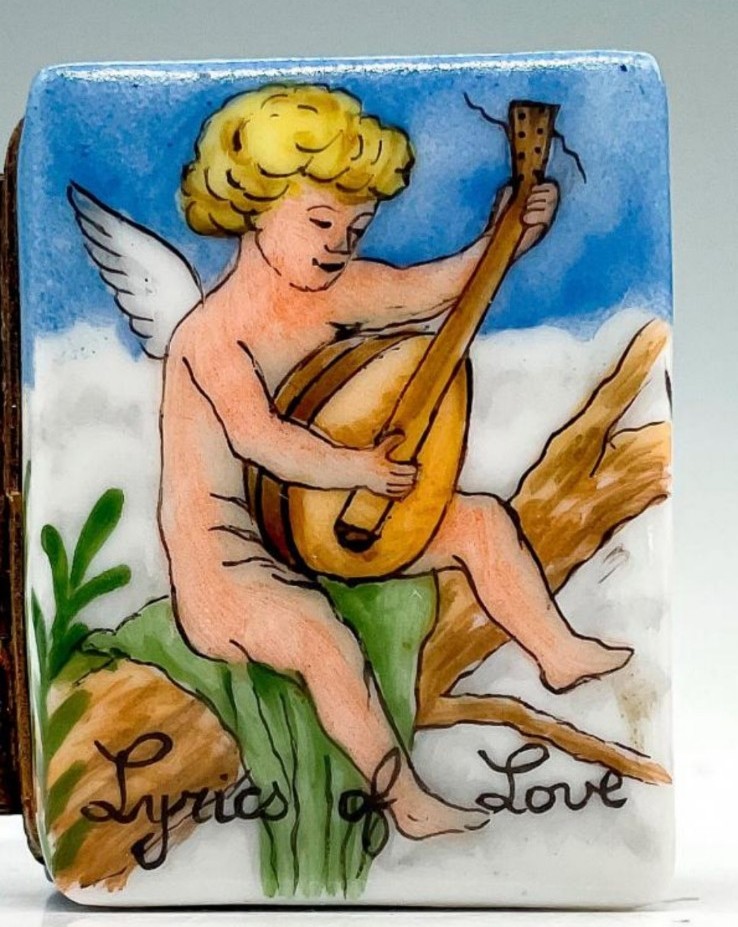Limoges Porcelain Charm Box, Lyrics of Love