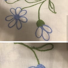 Vintage Embroidered Tablecloth