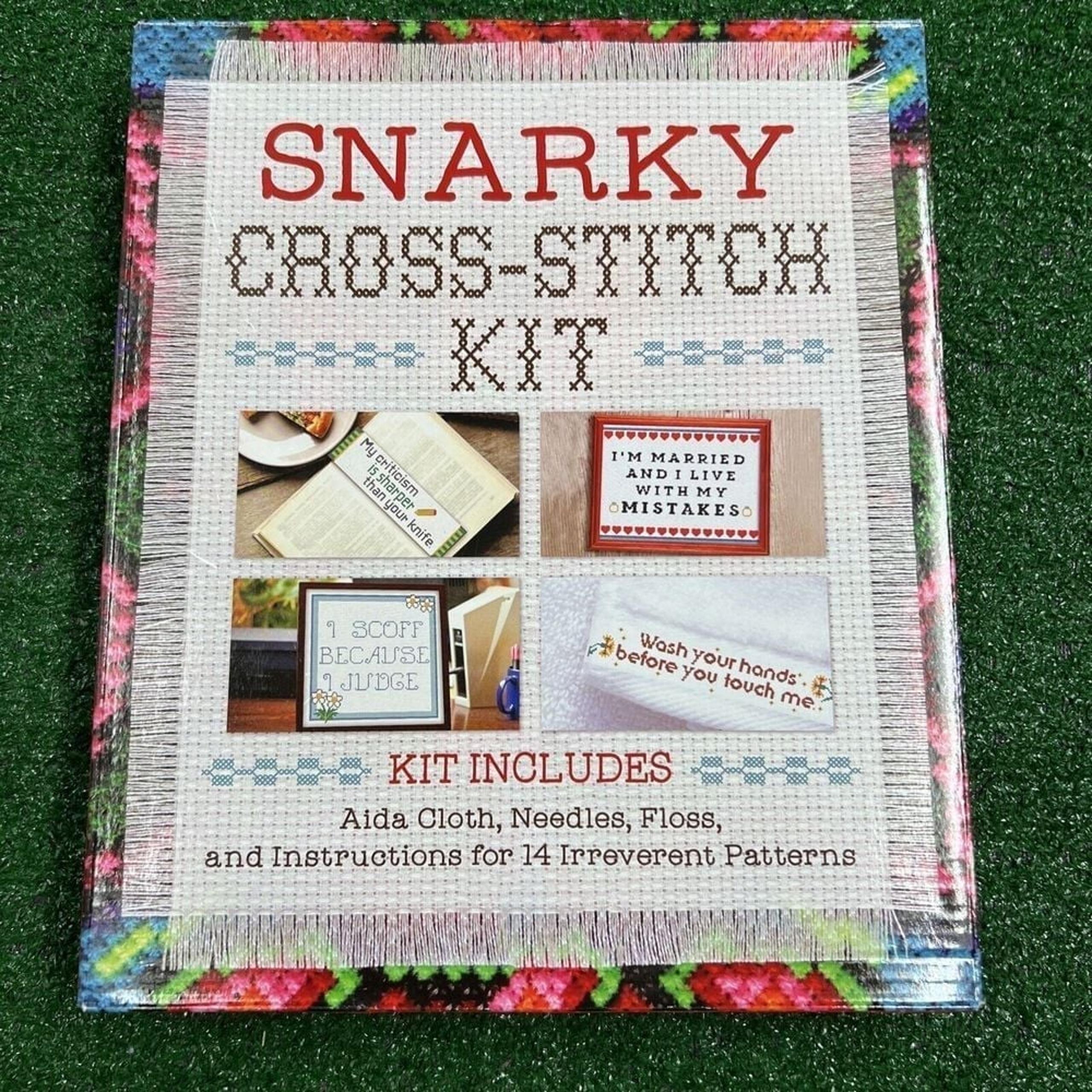 Snarky Cross-Stitch Kit Contains Book Cloth Floss Needle Needle Threader New