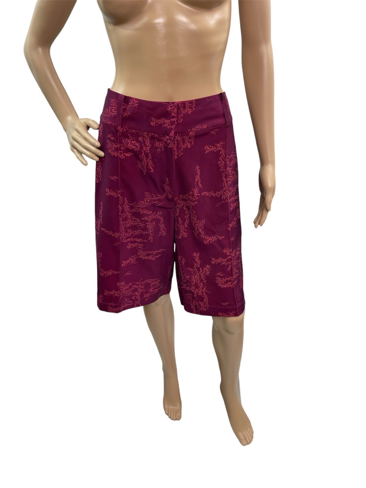 Nike Golf Pink Purple Printed Bermuda Shorts.