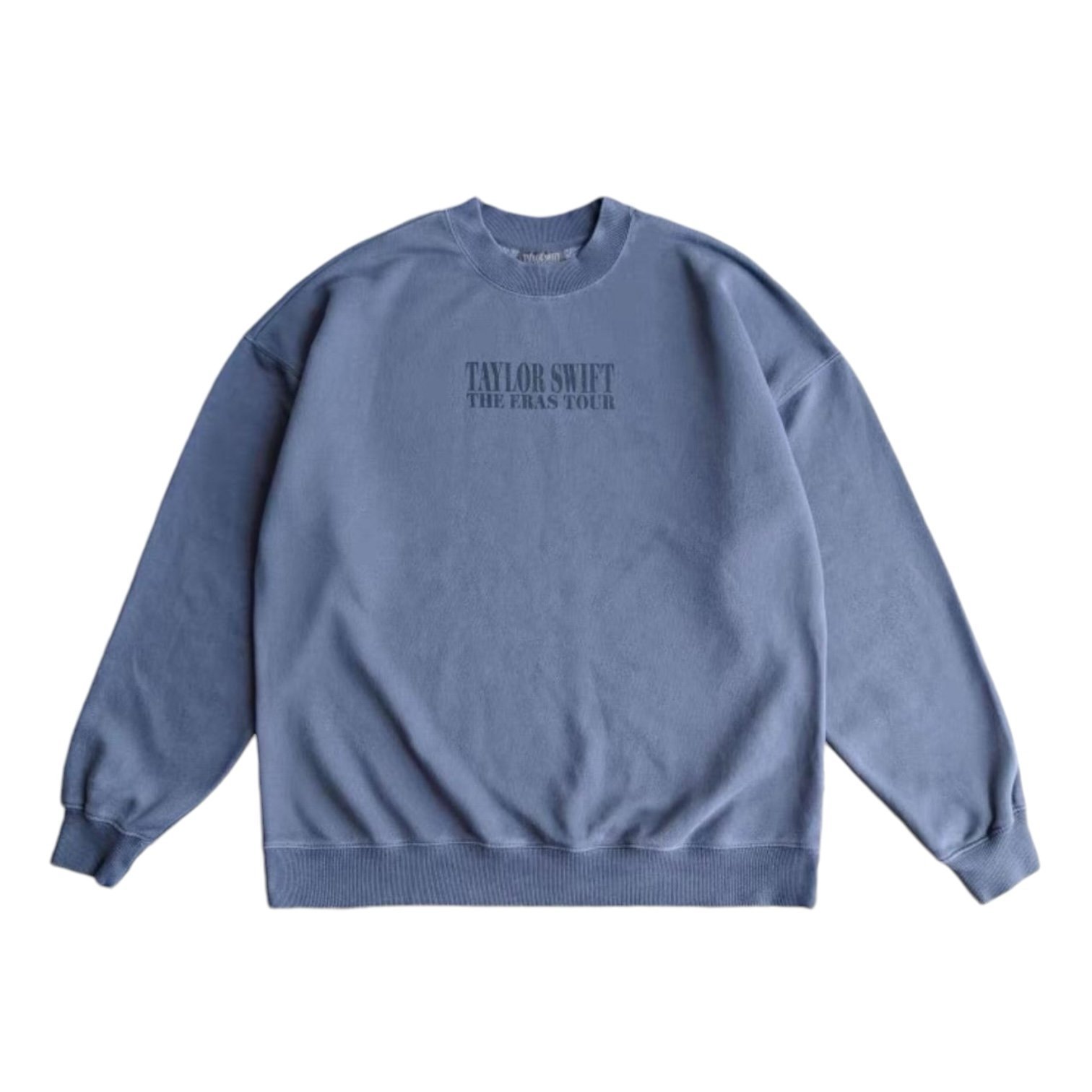 Taylor Swift Era Tour 2024 Official Merch CrewNeck Sweatshirt Blue Gray XL - D10