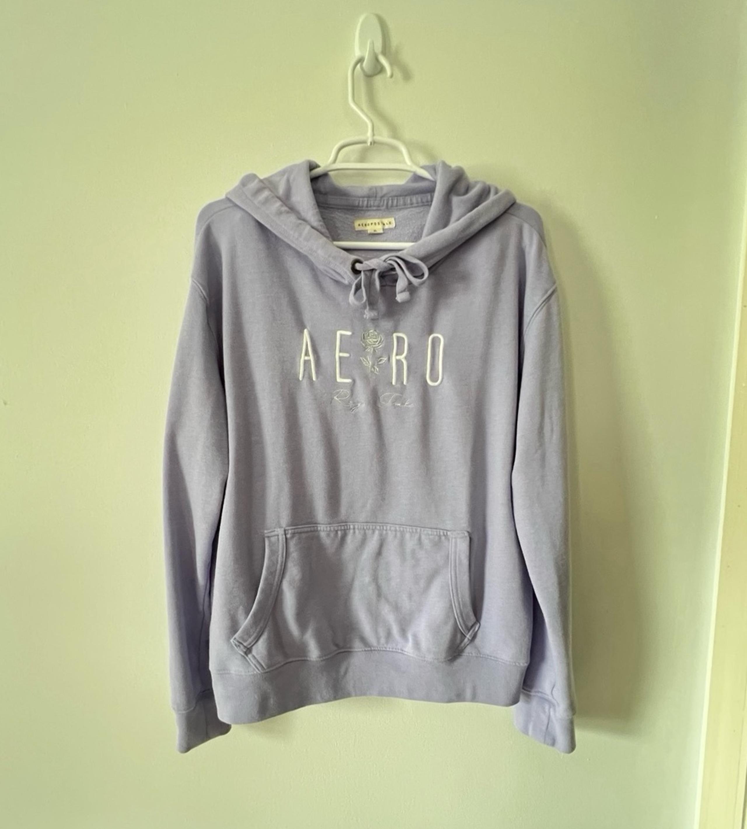 Aeropostale Lavender Embroidered Hoodie - Size XL