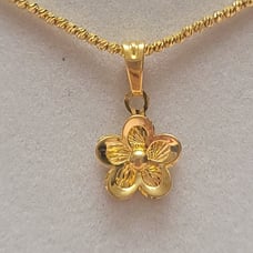 Flower Pendant Top only in Solid Gold 21K