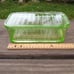 Vintage Depression Uranium Glass Rectangular Refrigerator Container