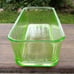 Vintage Depression Uranium Glass Rectangular Refrigerator Container